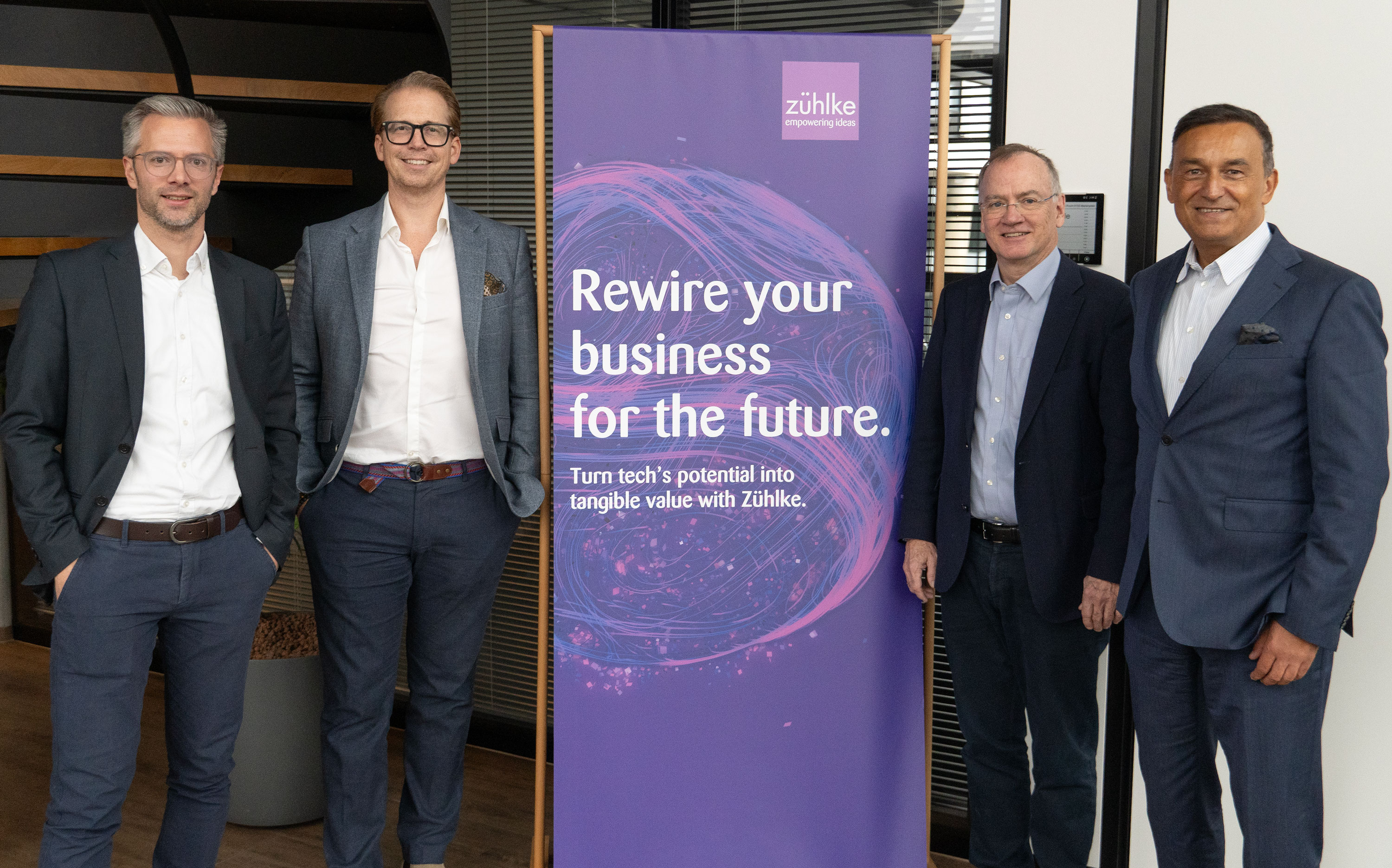 People from left: Daniel Woehr, Jochen Stratmann, Michael Dowling, Ronny Steinhagen