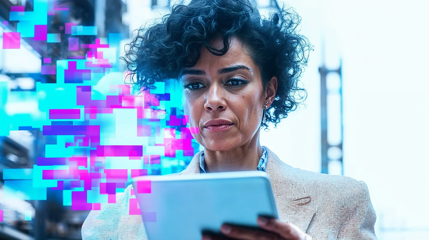 Woman with tablet