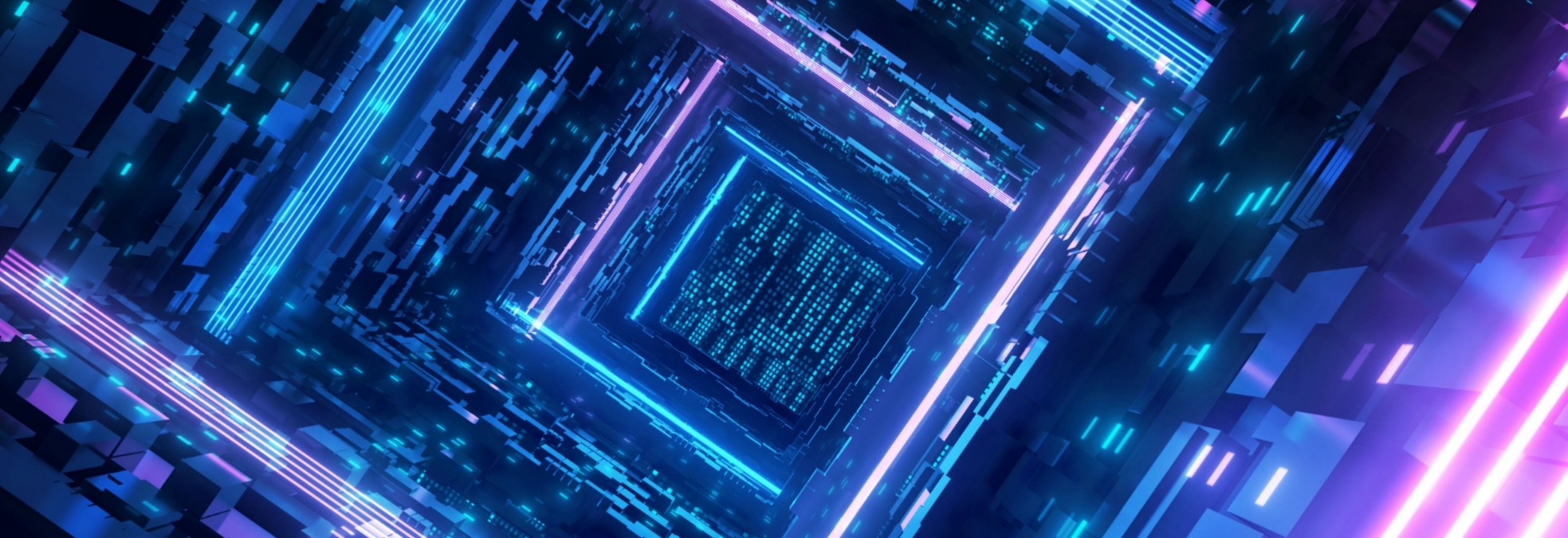 futuristic technology tunnel