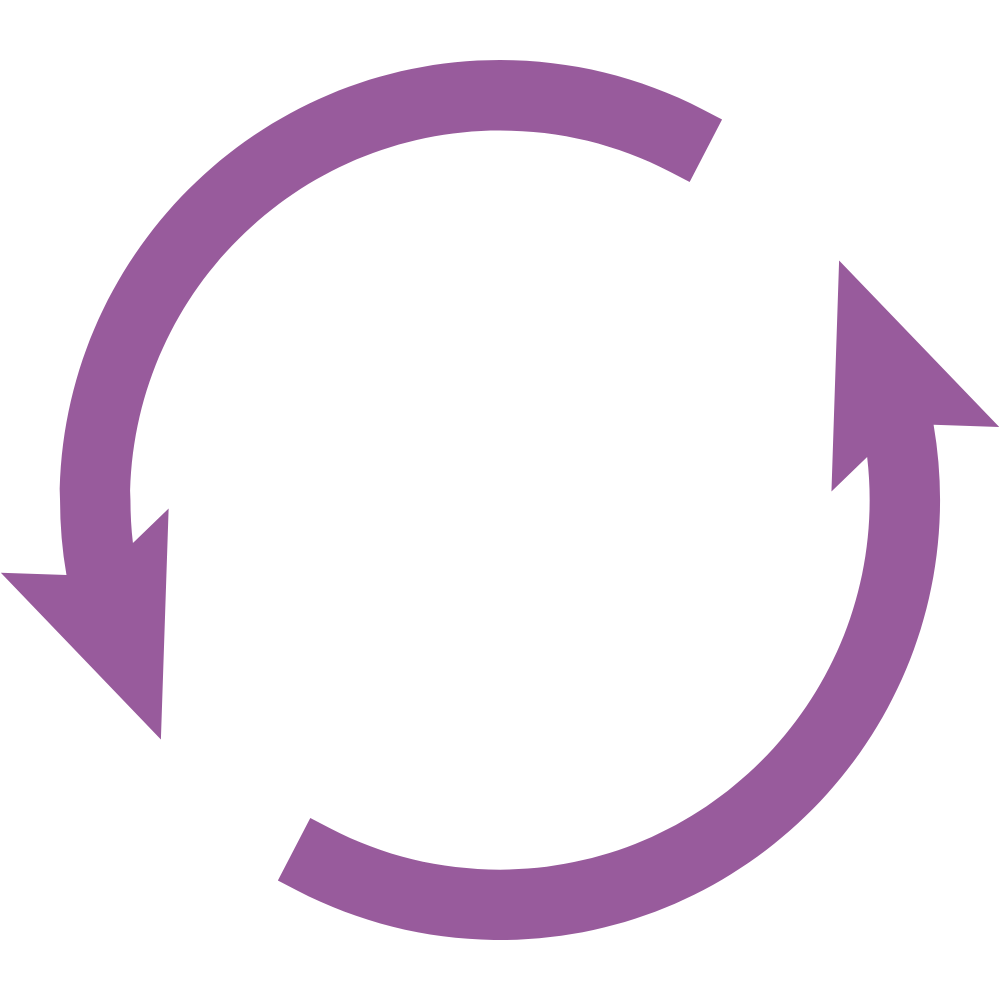 arrows in a loop in purple
