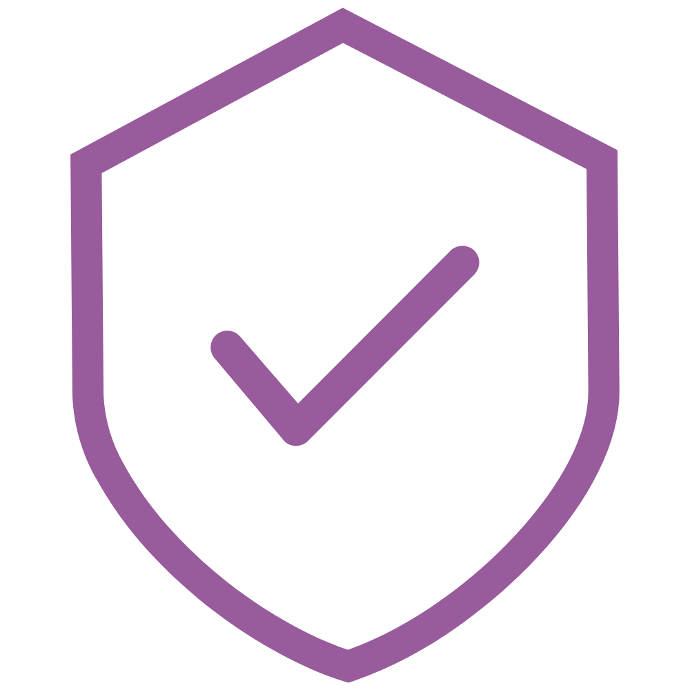 security icon in purple