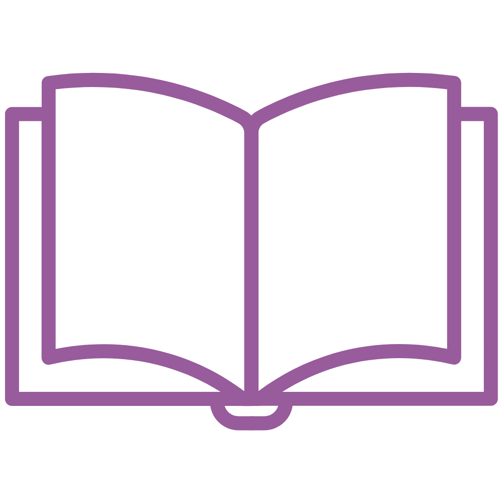 book icon in purple