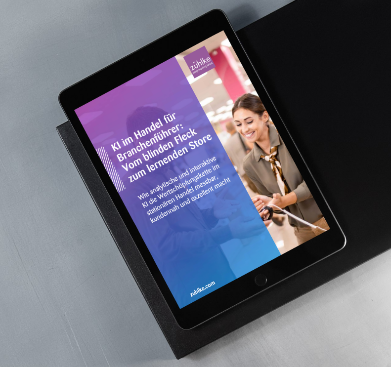 KI im Handel für Branchenführer: Vom blinden Fleck zum lernenden Store whitepaper mockup
