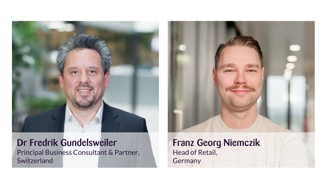 AI in Retail Team, Dr Fredrik Gundelsweiler, Principal Business Consultant & Partner, Switzerland and Franz Georg Niemczik, Head of Retail, Germany